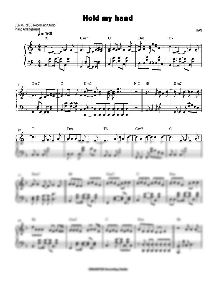 HAN (한) (스트레이 키즈) - Hold my hand by JENARRTEE Recording Studio0