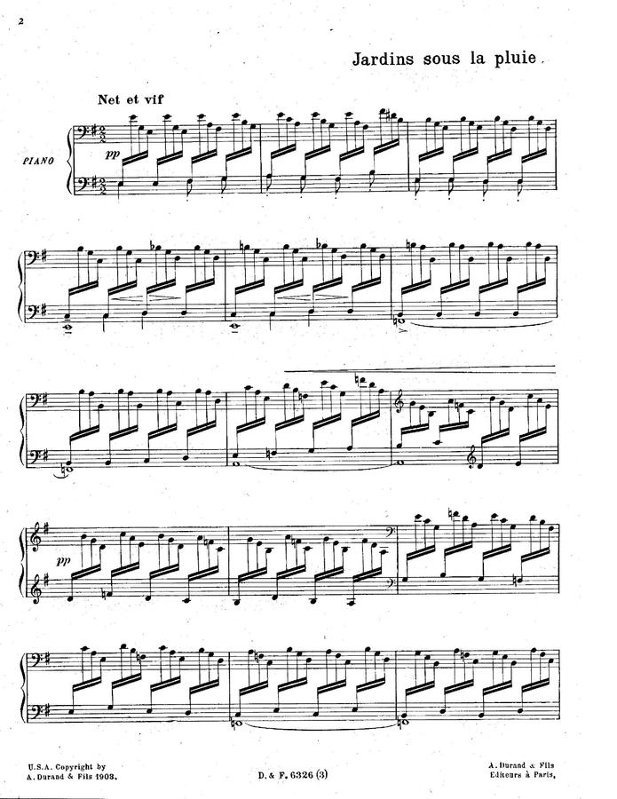 Debussy-jardins sous la pluie