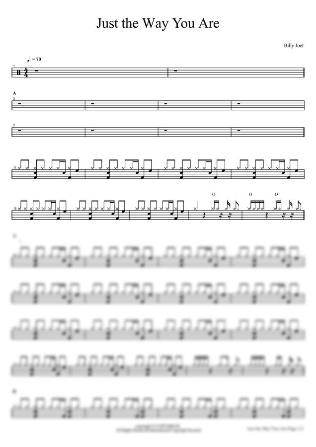 Billy Joel - Just the Way You Are by 카피드럼0