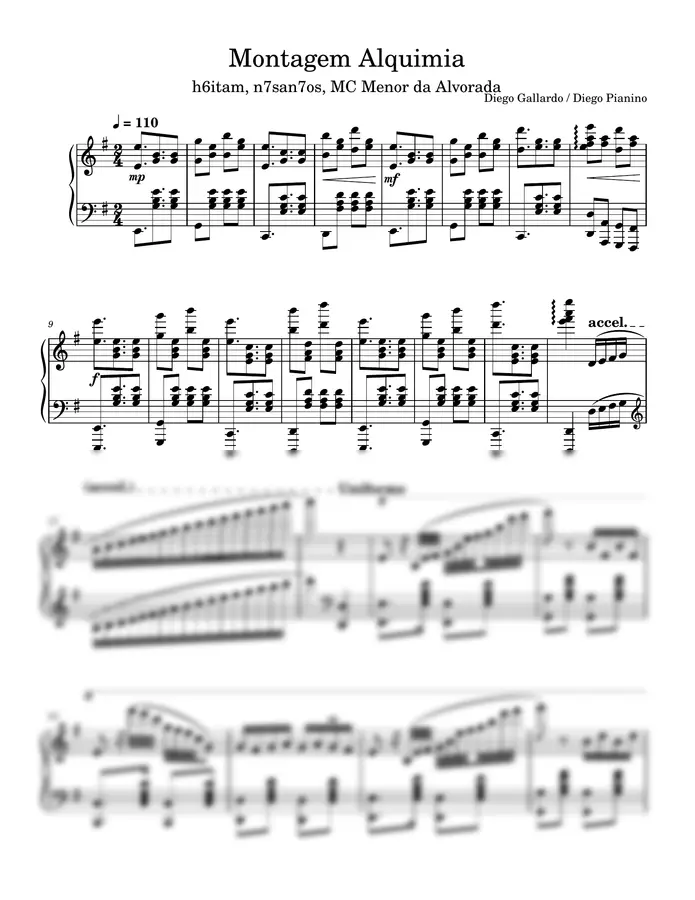 Diego Gallardo / Diego Pianino - Montagem Alquimia