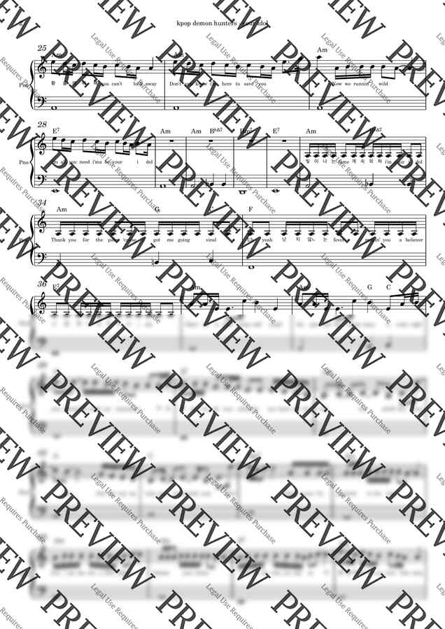 kpop demon hunters - your idol by 피아노얌얌1