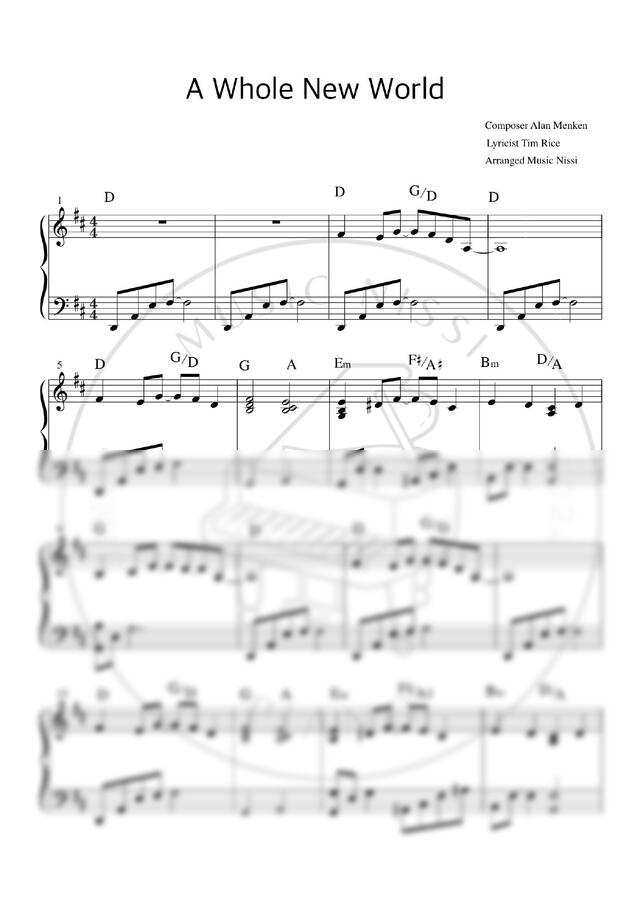 Disney - A Whole New World (Aladdin)