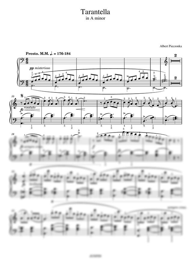 A. Pieczonka (피악존카) - Tarantella in A minor (타란텔라) (콩쿨 단골곡) by JUNPIN0