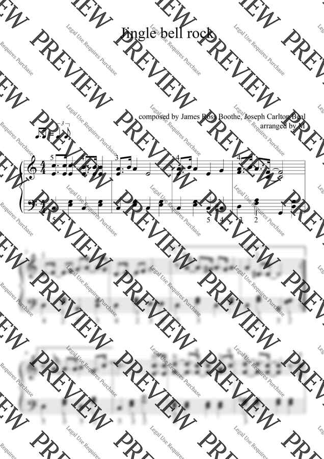 캐럴(크리스마스) - Jingle Bell Rock (옥타브없는C키) by M1