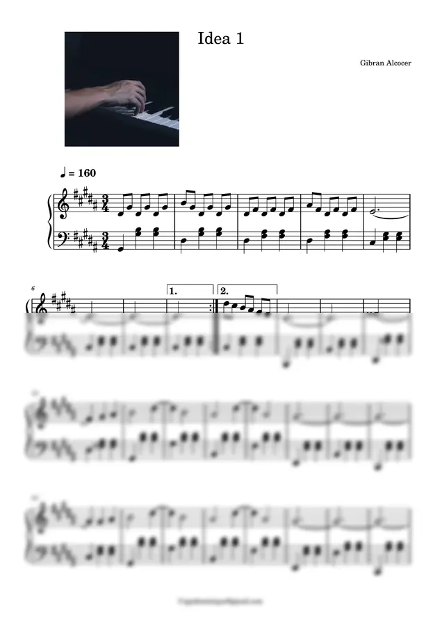 Gibran Alcocer - Idea 1 (Solo piano)