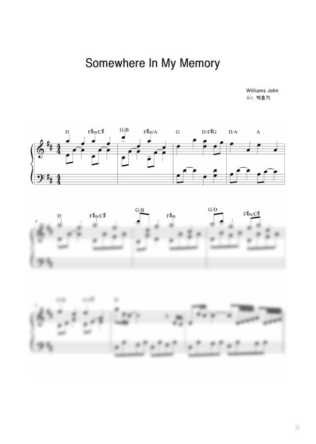 존 윌리엄스 - Somewhere In My Memory (밥피캐롤 찰밥) by bobpi0
