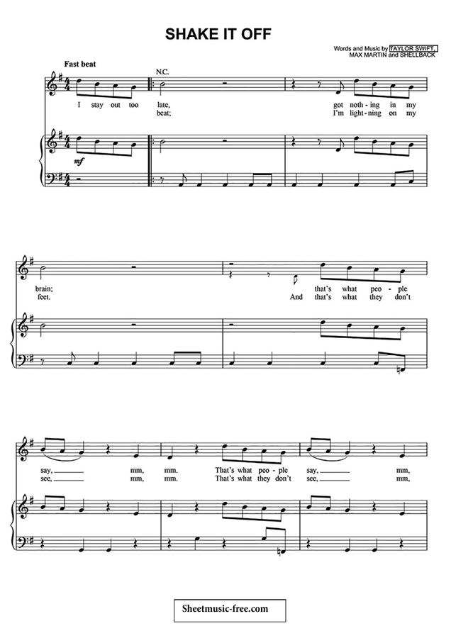 Taylor Swift - Shake It Off (피아노 3단)0