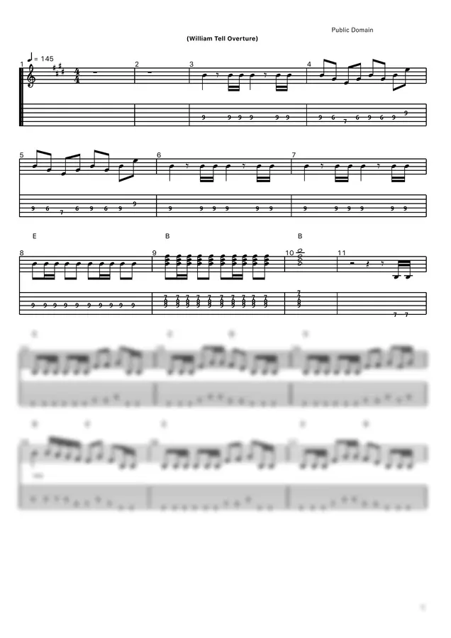 Gioachino Antonio Rossini - William Tell Overture (Guitar)