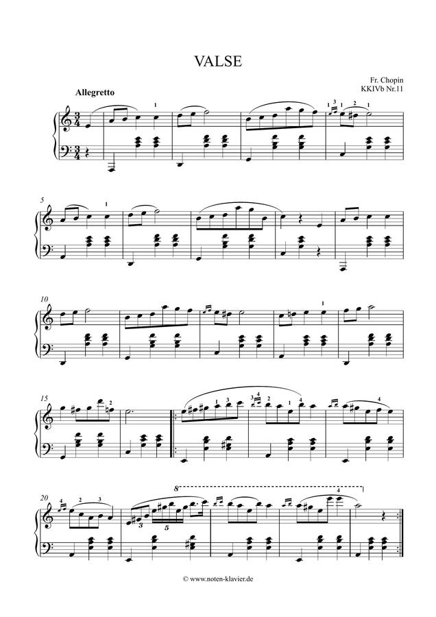 F. Chopin (쇼팽) - Waltz No.19 In A minor