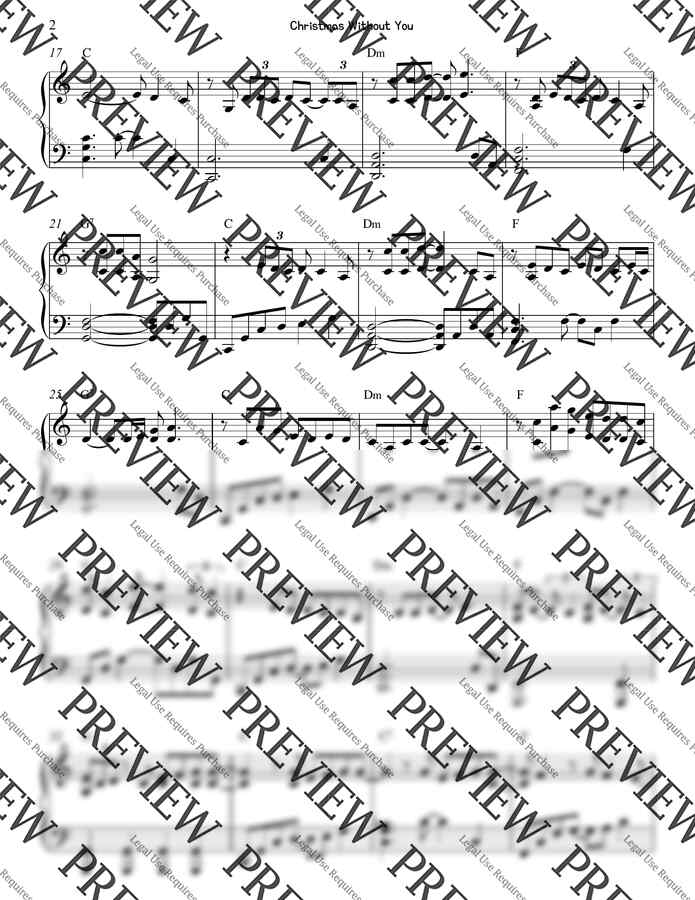 Ava Max - Christmas Without You (조표없는 다장조) by 글로리아엘1