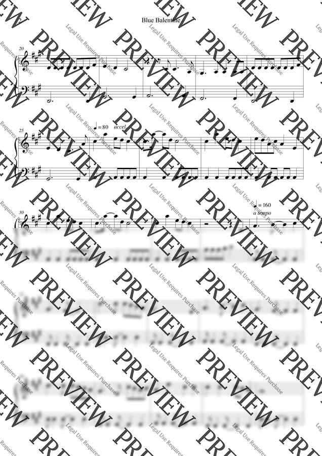 NMIXX(엔믹스) - Blue Valentine (쉬운 악보, 원키) by 혀니피아노1