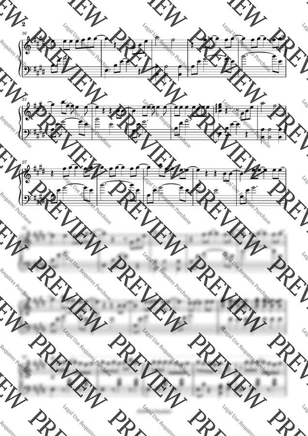 날씨의 아이 OST - 축제 (원곡ver.) by 햅삐악보1