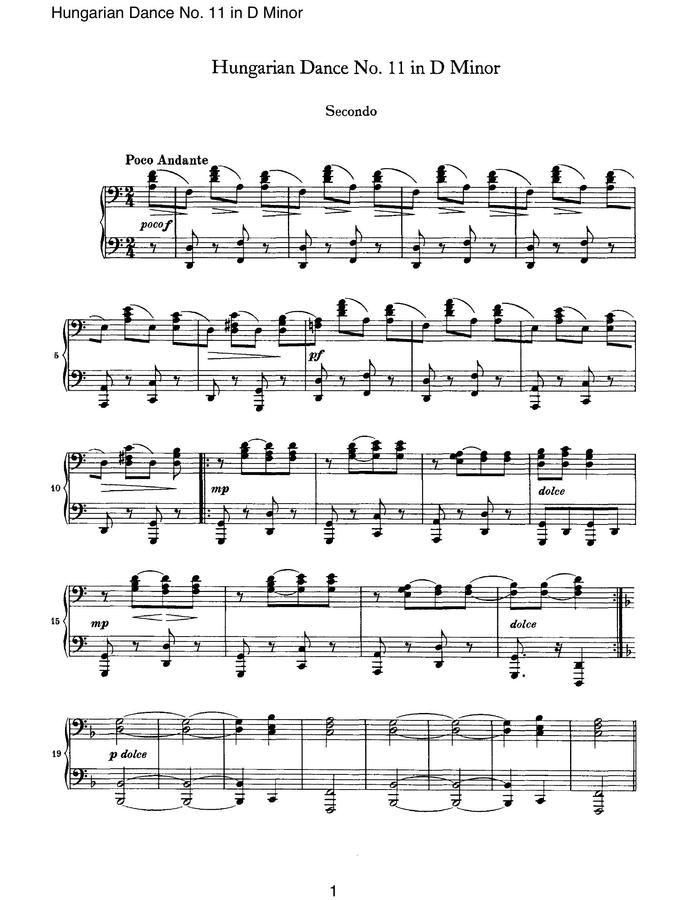 hungarian dance no.11