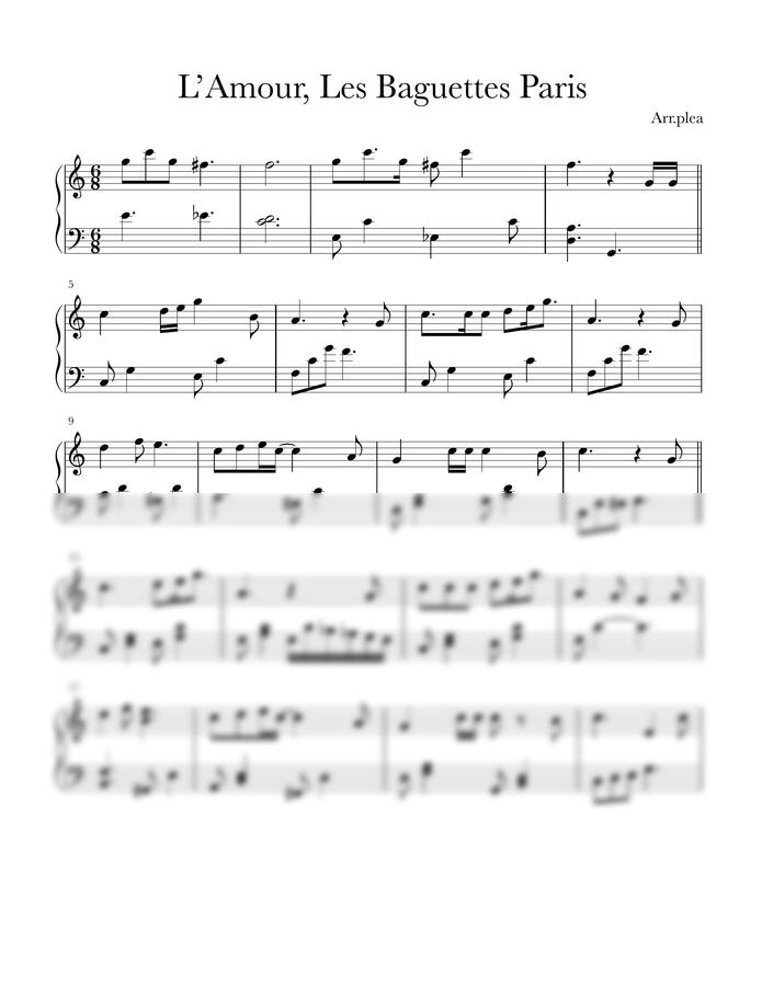 스텔라장 - L' Amour, les baguettes, paris (쉬운버전) by 플리아0