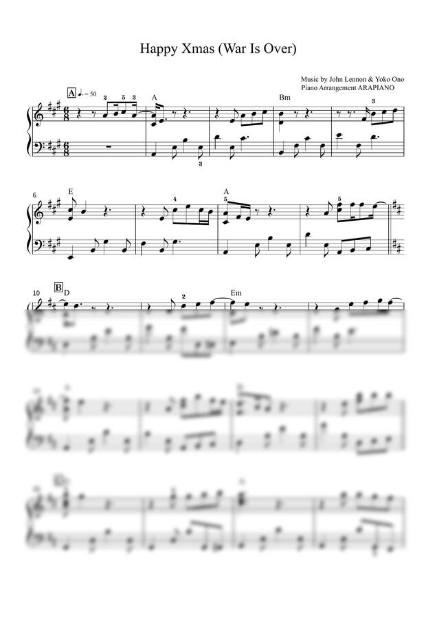 존 레논, 요코 오노 - Happy Xmas (War Is Over) by ARAPIANO0