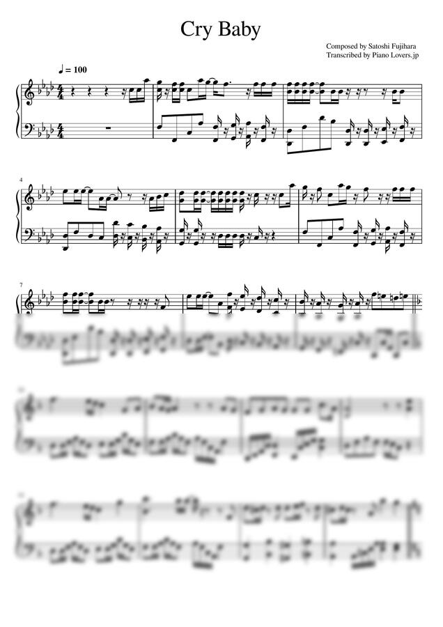 Official히게단dism - Cry Baby (도쿄 리벤저스) by Piano Lovers. jp0