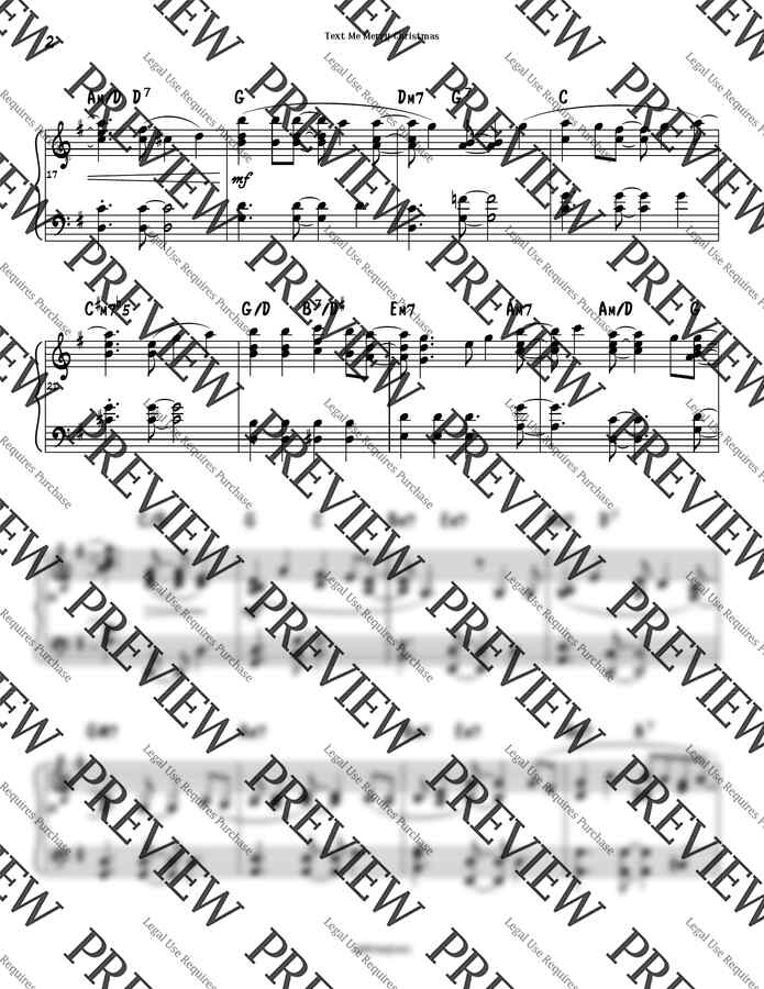 Straight No Chaser (feat. Kristen Bell) - Text Me Merry Christmas (피아노 악보) by Divingtone1