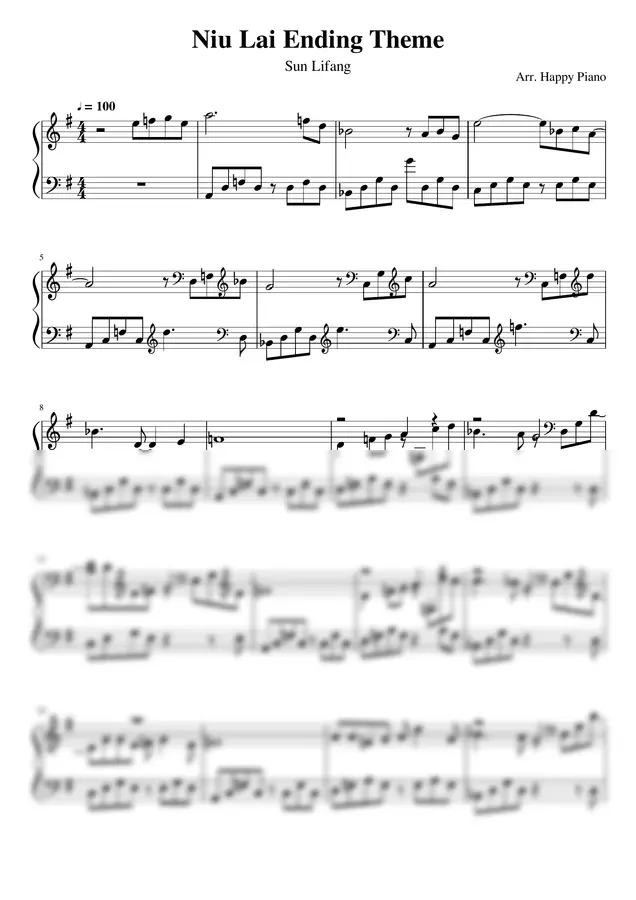 Sun Lifang - Niu Lai (牛来) Ending Theme