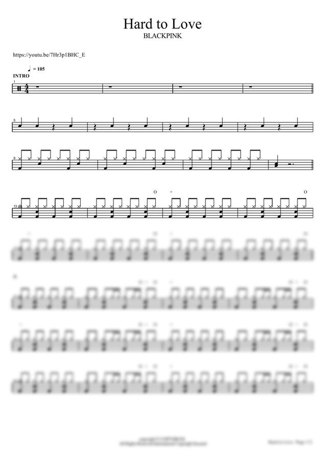 BLACKPINK - Hard to Love by COPYDRUM0