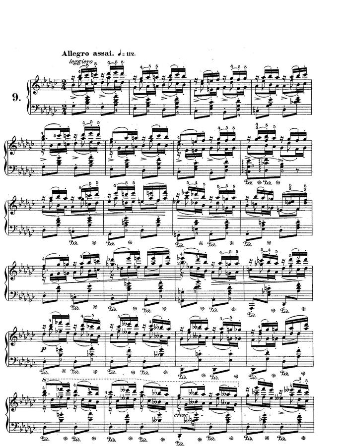 F. Chopin (쇼팽) - Etude Op.25 No.9 (나비)