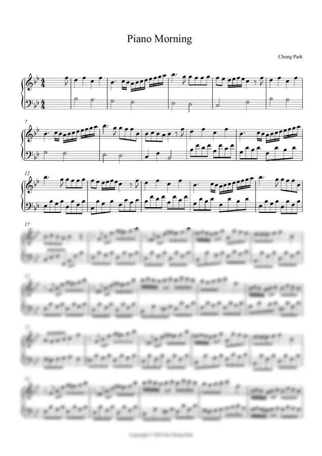 Chong Park (박종훈) - Piano Morning
