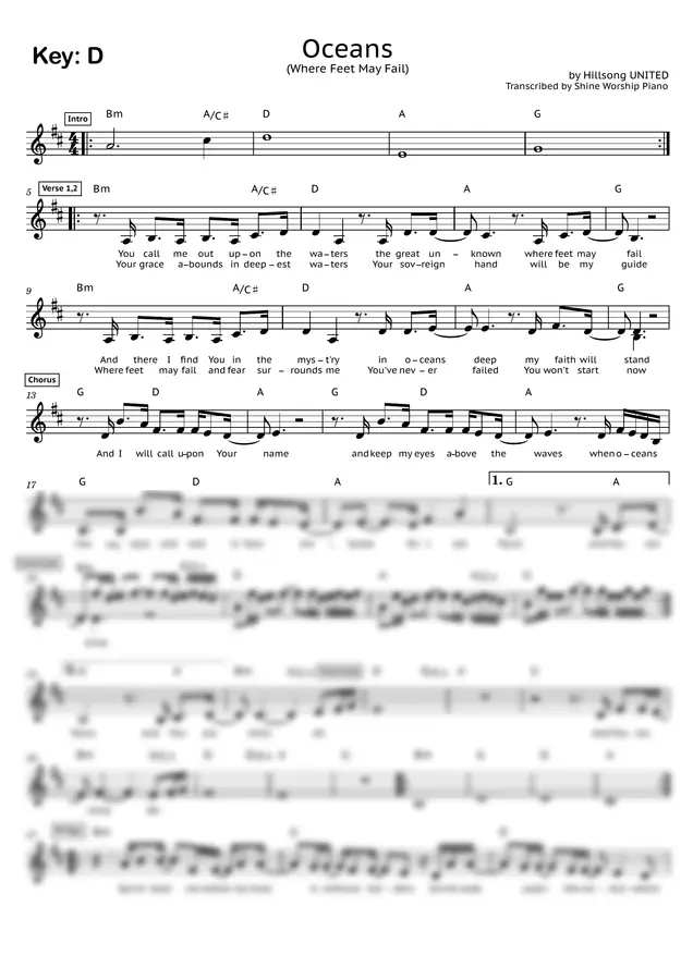 Matt Crocker, Joel Houston & Salomon Ligthelm - Oceans (where feet my fail) (Hillsong UNITED)