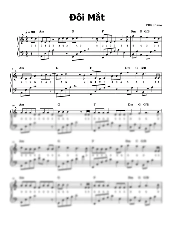 TDK Piano - Đôi Mắt