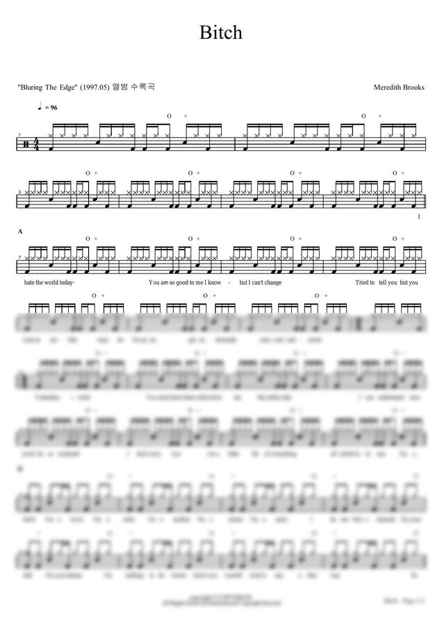 Meredith Brooks - Bitch by 카피드럼0