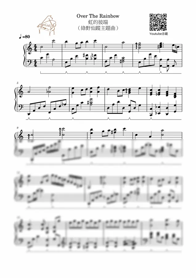 Judy Garland - Over The Rainbow虹的彼端(綠野仙蹤主題曲)