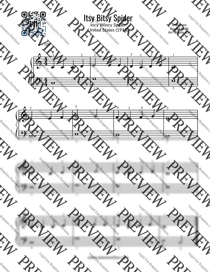 Bobby Cyr - The Itsy Bitsy Spider (Easy Piano)