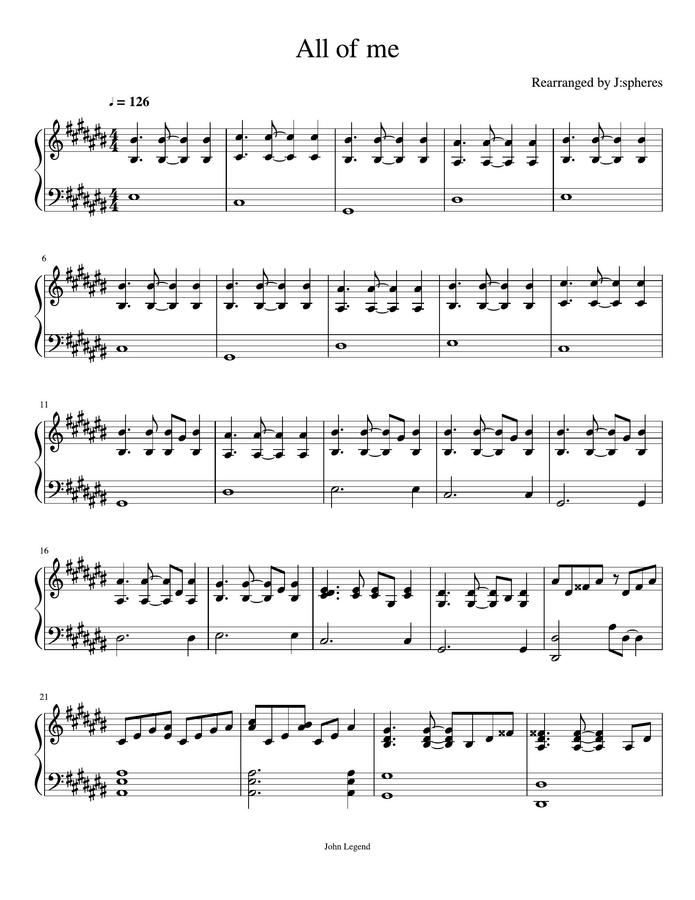 John Legend  - All of me