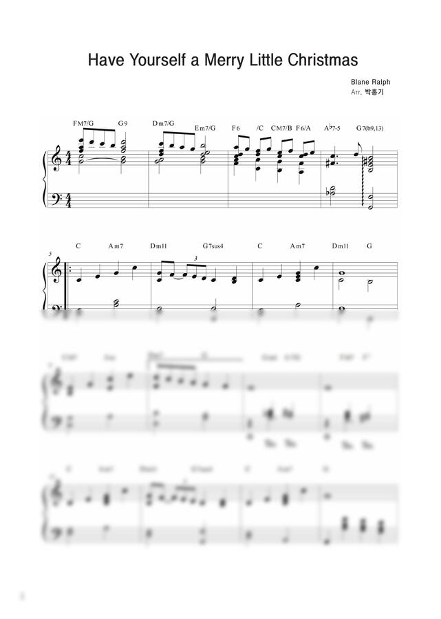 Hugh Martin - Have Yourself a Merry Little Christmas (밥피캐롤 찰밥) by bobpi0