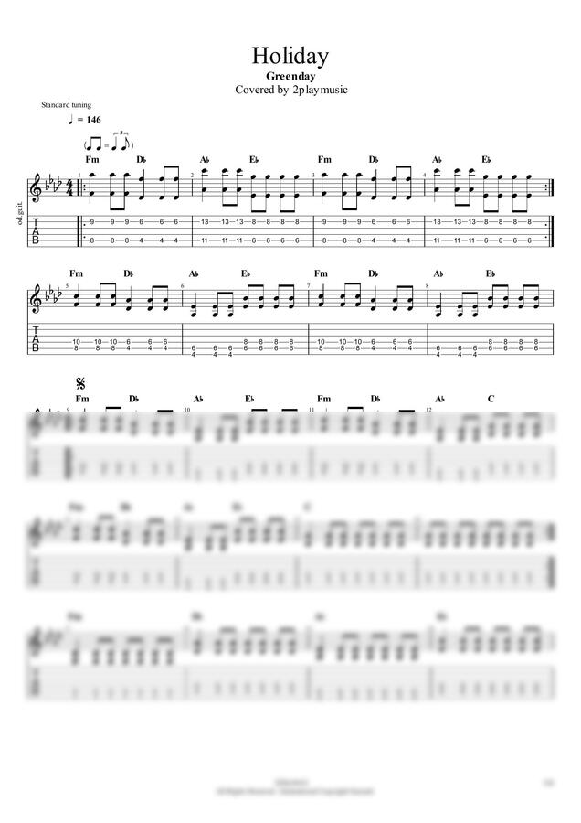 Greenday - Holiday by 2playmusic0