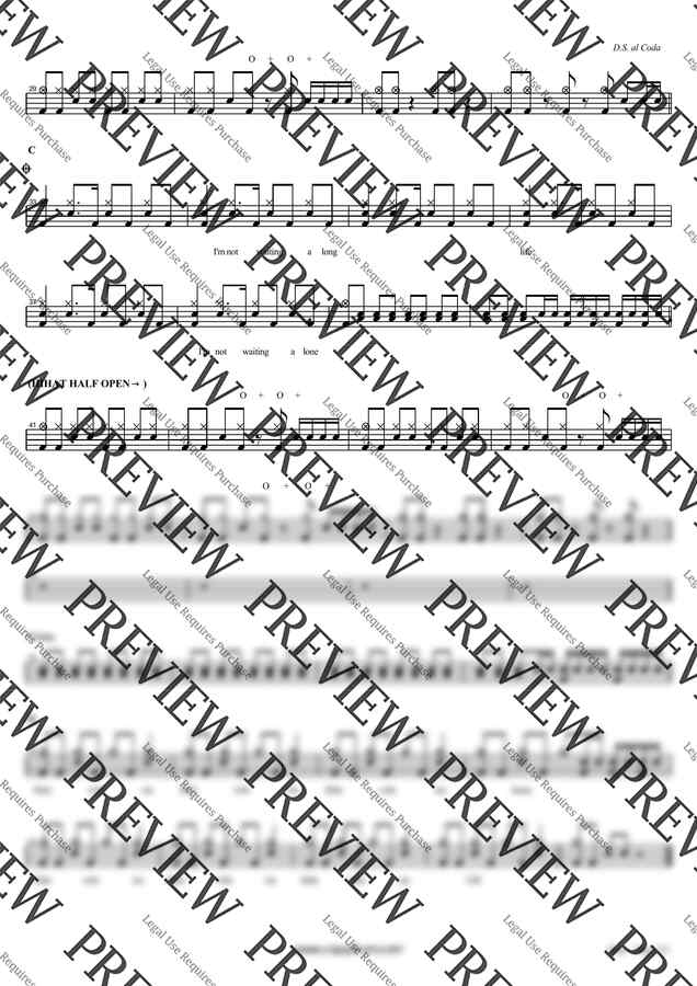 악보 > The Vines Ride by 카피드럼