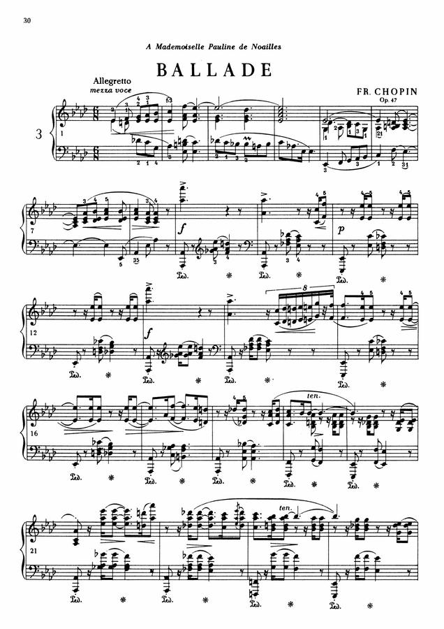 F. Chopin (쇼팽) - Ballade No.3 In A Flat Major (발라드 3번)