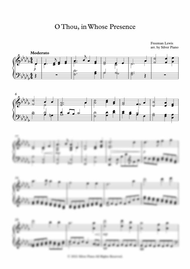 찬송가 95장 - 나의 기쁨 나의 소망 되시며 (O Thou, in Whose Presence) by 은의 피아노0