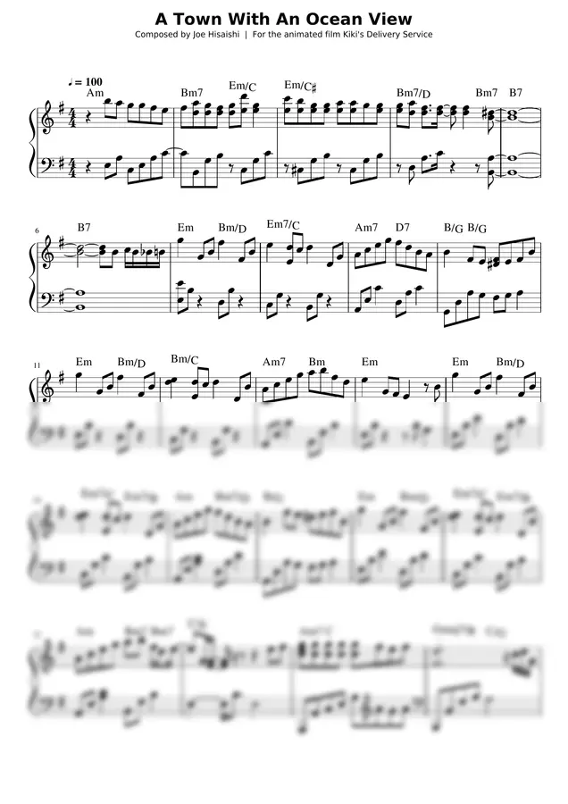 Joe Hisaishi - A Tower With An Ocean View