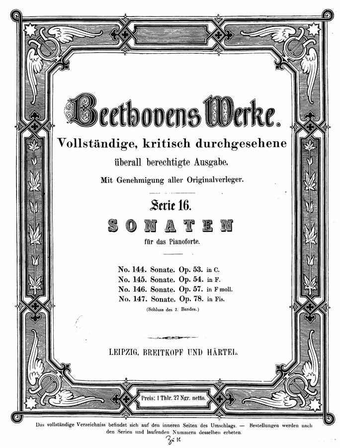 L.V.Beethoven (베토벤) - Piano Sonata No.21 (발트슈타인 소나타)
