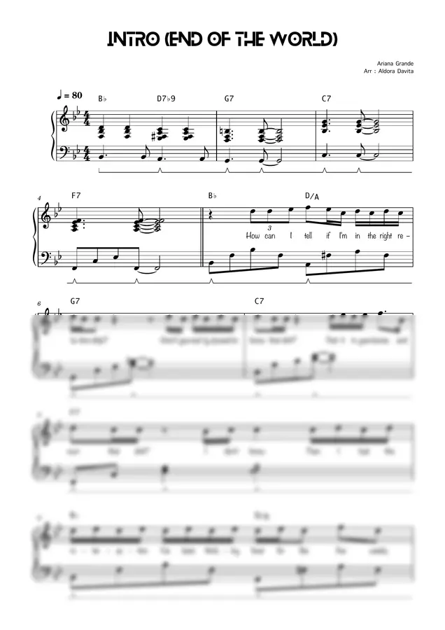 Ariana Grande - Intro (End of the World)