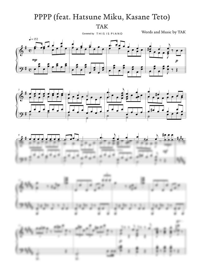 TAK - PPPP (feat. 하츠네 미쿠, 카사네 테토) by THIS IS PIANO0