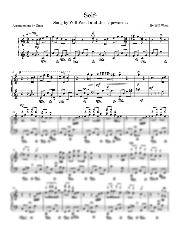 Will Wood - Self- (Piano Solo)