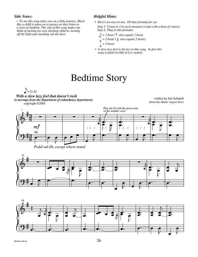 존 슈미트 - Bedtime story