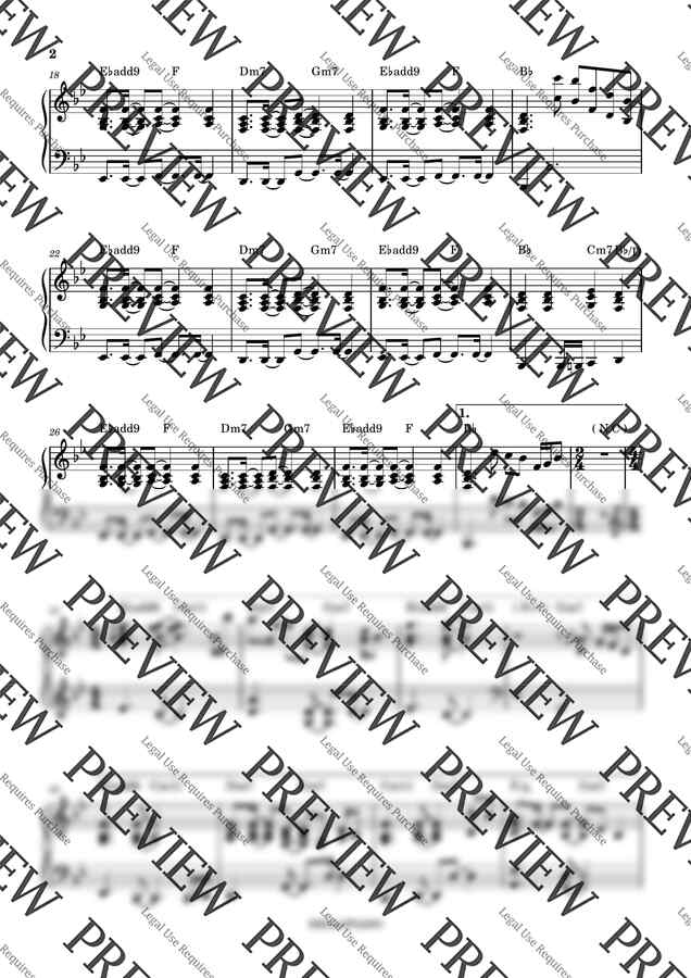 토미오카 아이 - Good bye-bye (반주악보)1