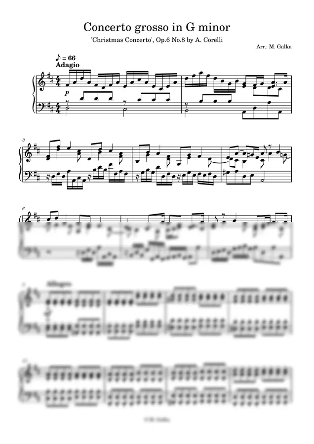 Arcangelo Corelli - Adagio (from Christmas Concerto op. 6 No. 8)