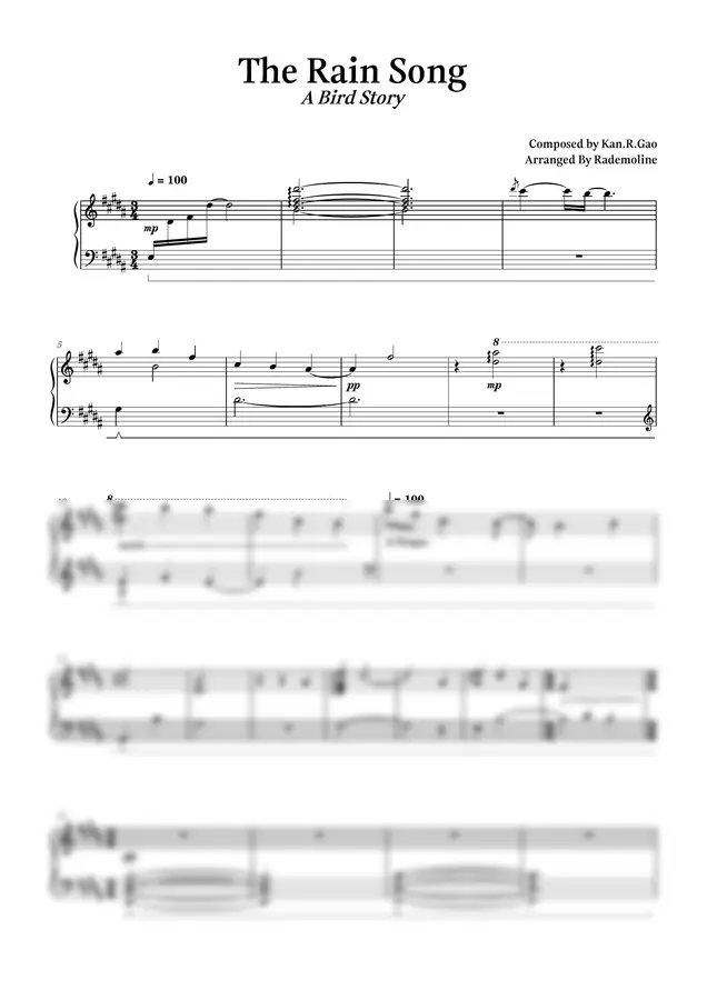 Kan R.Gao - The Rain Song