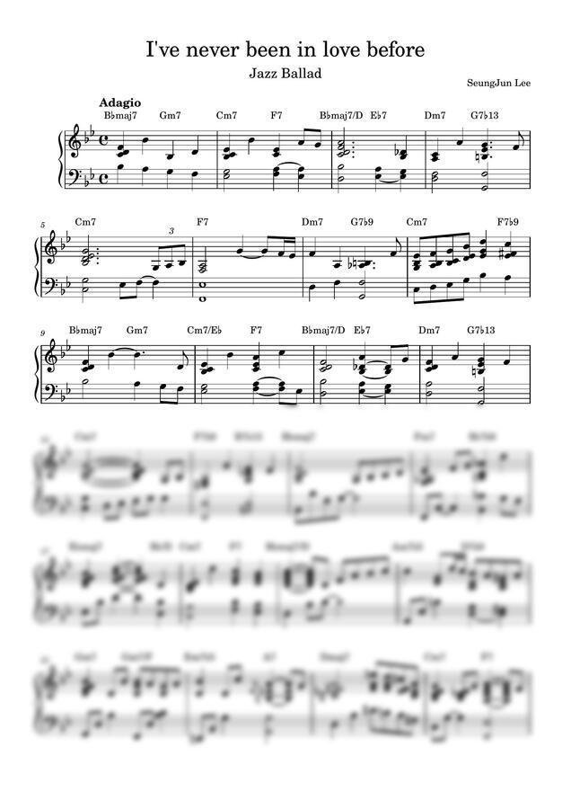 Frank Loesser - I've never been in love before (JazzBallad)