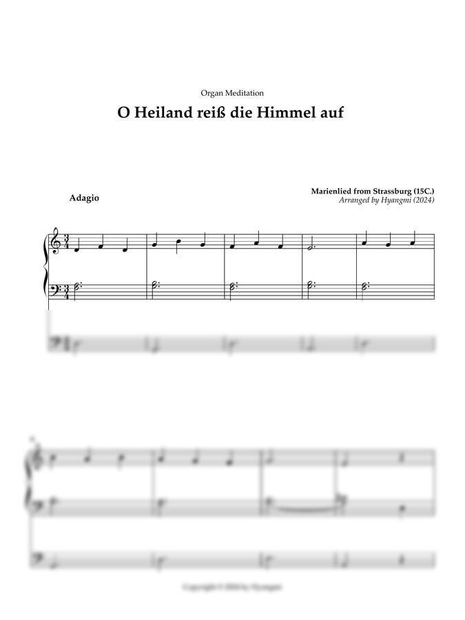 Marienlied from Strassburg - O Heiland reiß die Himmel auf (대림 성탄 오르간 묵상곡)