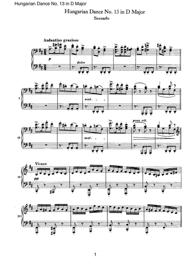 hungarian dance no.13