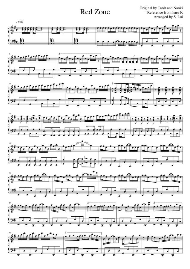 악보 > 마라시 Red zone