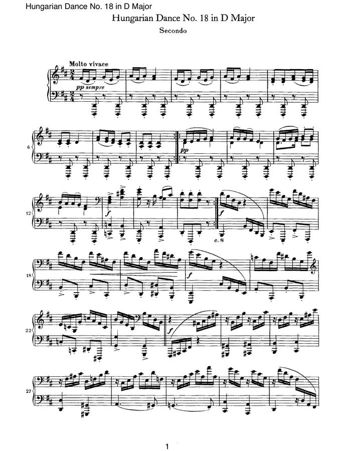 hungarian dance no.180